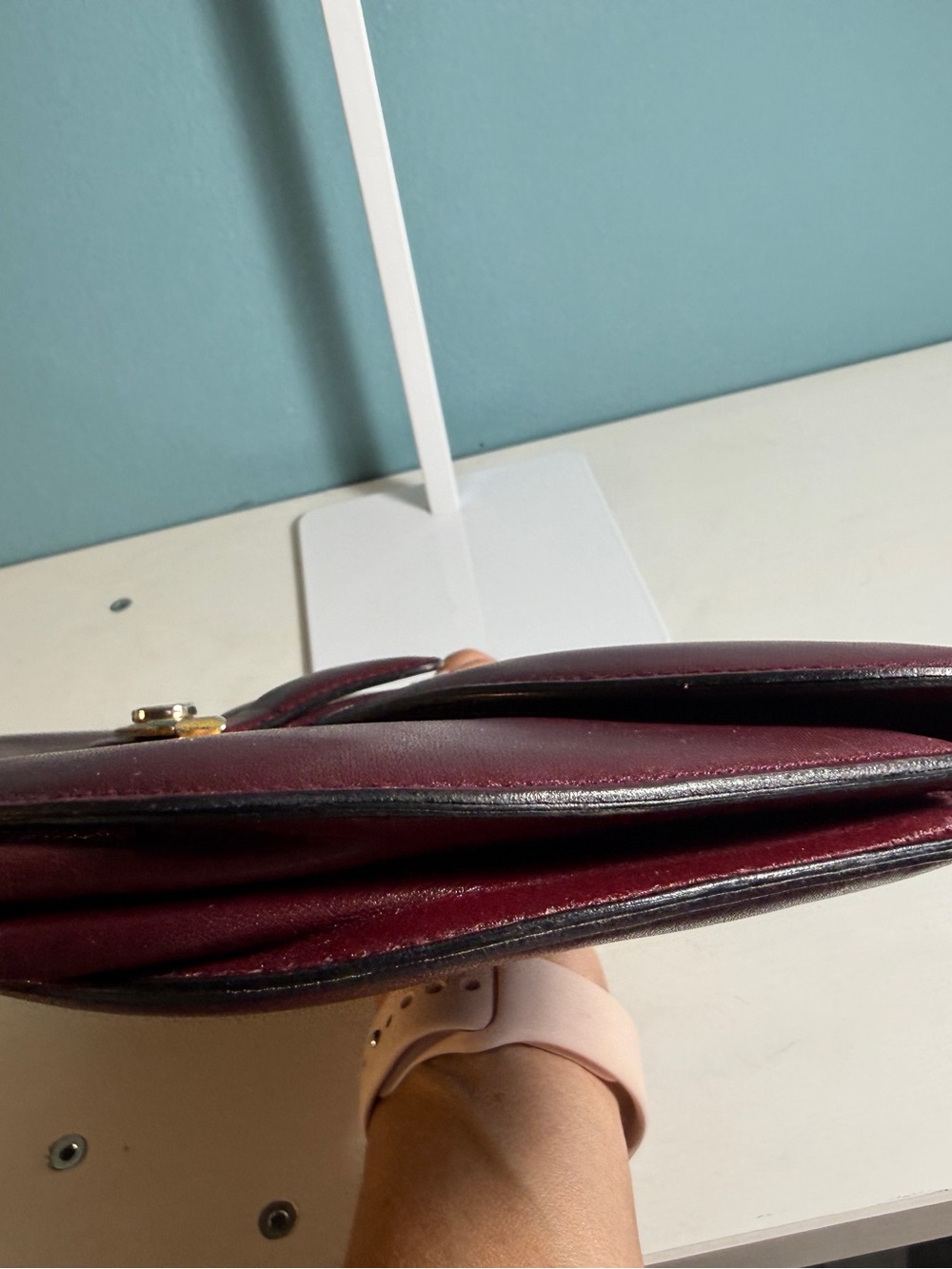 Authentic Vintage Gucci Blondie Leather Clutch Bag – Burgundy / Bordeaux W/COA - Picture 5 of 10
